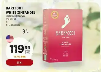 Scandinavian Park Barefoot white zinfandel tilbud