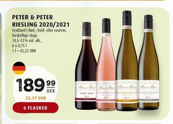 Scandinavian Park Peter & peter riesling 2020/2021 tilbud
