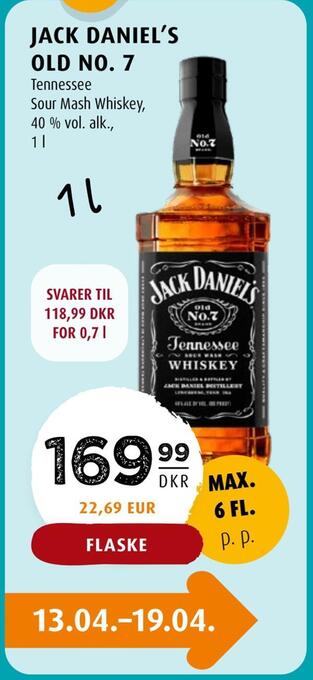 Scandinavian Park Jack daniel's old no. 7 tilbud