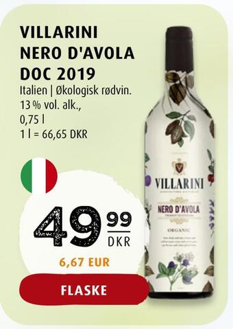Scandinavian Park Villarini nero d'avola doc 2019 tilbud