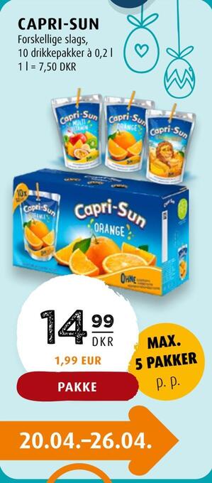 Scandinavian Park Capri-sun tilbud
