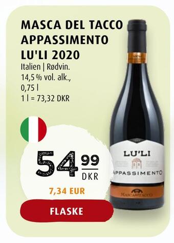 Masca del tacco appassimento lu'li 2020