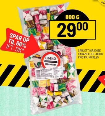 Priss Carletti grænse karameller tilbud