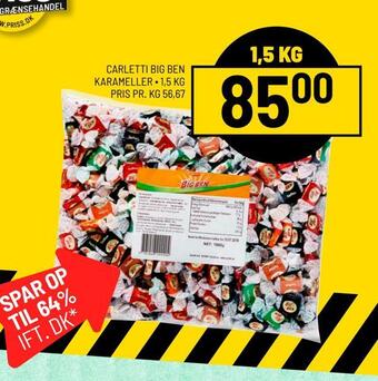 Priss Carletti big ben karameller tilbud