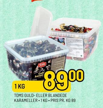 Priss Toms guld- eller blandede karameller tilbud