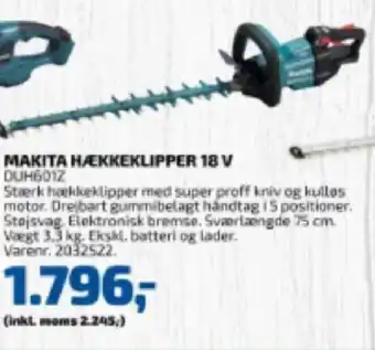 Davidsen Makita Hækkeklipper 18 V tilbud