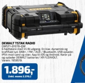 Davidsen Dewalt Tstak Radio tilbud