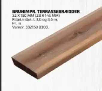 Davidsen Brunimpr. Terrassebrædder tilbud