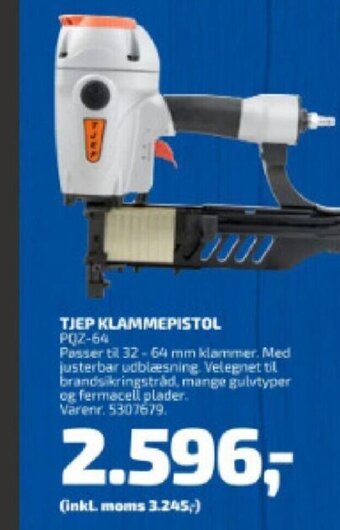Davidsen Tjep Klammepistol tilbud