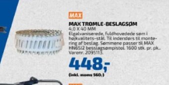 Davidsen Max Tromle-Beslagsøm tilbud