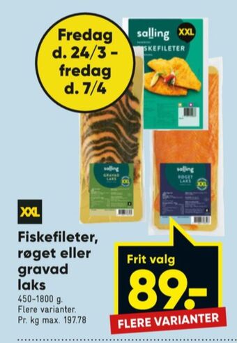 Bilka Salling fiskefileter tilbud
