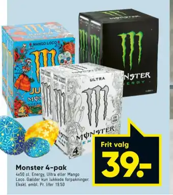 Bilka Monster energidrik tilbud