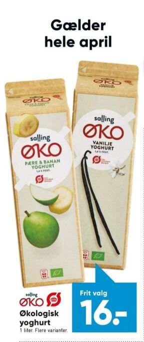 Salling øko yoghurt pære & banan