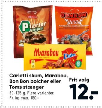 Bilka P-tærter skum tilbud