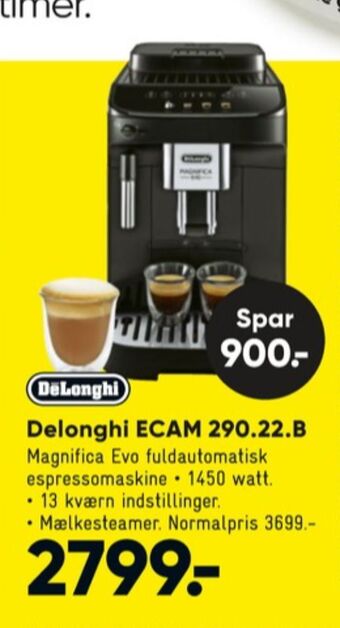 Bilka Delonghi espressomaskine tilbud