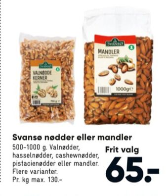 Bilka Svansø valnødder tilbud
