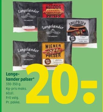 Coop 365 Langelænder hotdogpølser tilbud