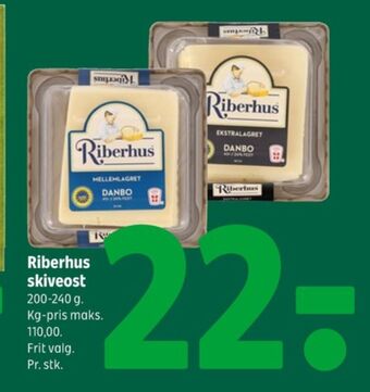 Coop 365 Riberhus skiveost ekstralagret tilbud
