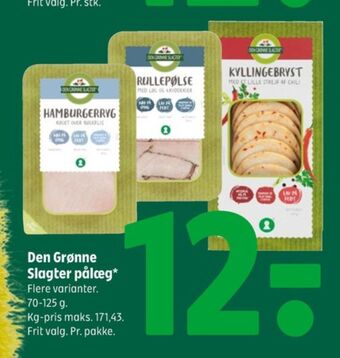 Coop 365 Den grønne slagter hamburgerryg tilbud