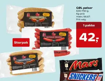 Gøl grillpølser
