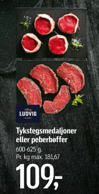 Føtex Ludvig oksetykstegsbøffer tilbud