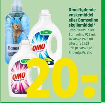 Coop 365 Omo vaskemiddel-flydende tilbud