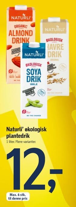 Føtex Naturli' soyadrik tilbud