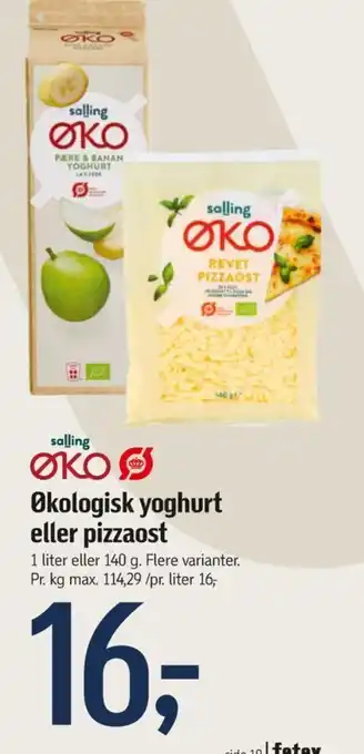 Føtex Salling øko yoghurt pære & banan tilbud