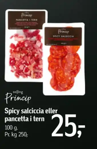 Føtex Salling princip pancetta tilbud