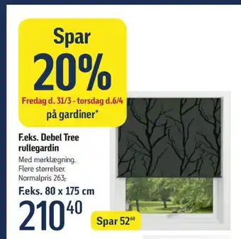Føtex Debel rullegardin tilbud