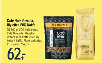 Føtex Cafe noir instant kaffe tilbud