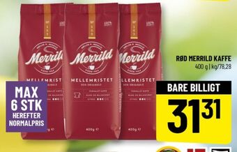 Mellemristet kaffe formalet