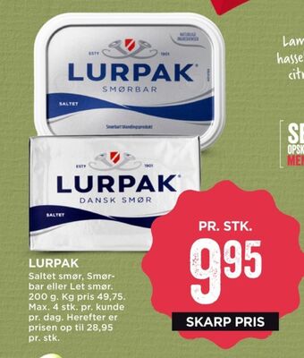 MENY Lurpak smør tilbud