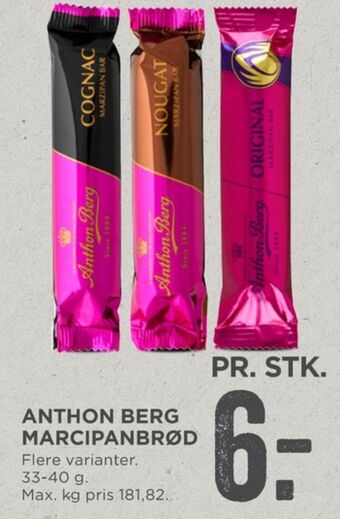 MENY Anthon berg marcipanbrød tilbud