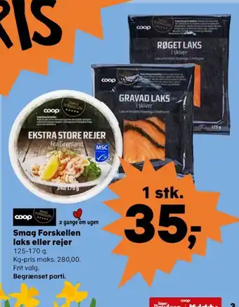 SuperBrugsen Smag forskellen rejer tilbud