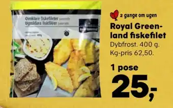 SuperBrugsen Royal greenland fiskefileter tilbud