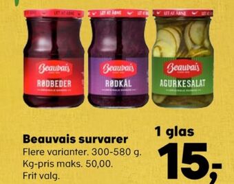SuperBrugsen Beauvais rødbeder-syltet tilbud