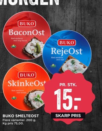 MENY Buko smelte smøreost rejeost tilbud