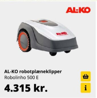 10-4 Byggecenter Al-ko robotplæneklipper tilbud