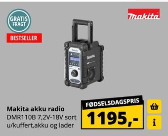 10-4 Byggecenter Makita arbejdsradio tilbud