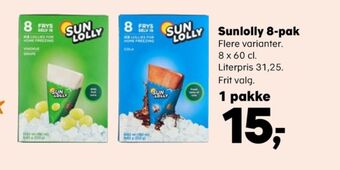 SuperBrugsen Sun lolly is frys selv tilbud