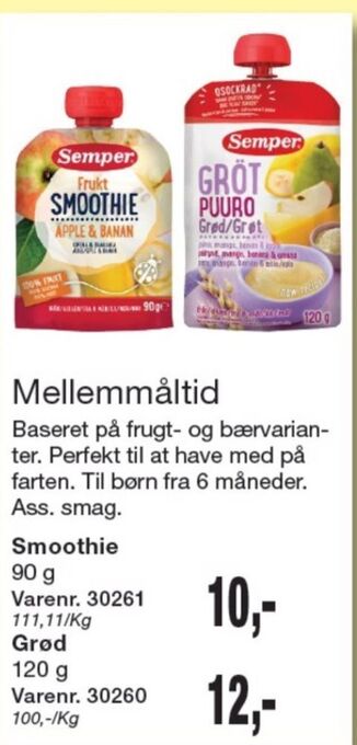 Harald Nyborg Semper babymad tilbud