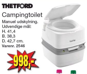 Harald Nyborg Thetford campingtoilet tilbud