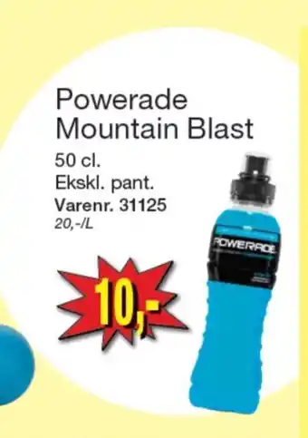 Harald Nyborg Powerade energidrik tilbud