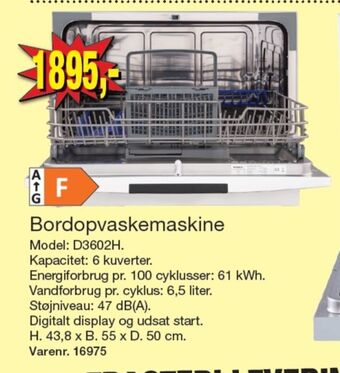 Harald Nyborg Wasco opvaskemaskine tilbud