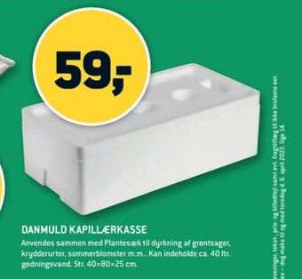 Danmuld kapillærkasse