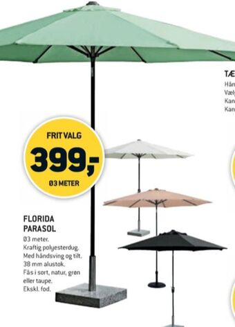 XL-BYG Outrium parasol tilbud