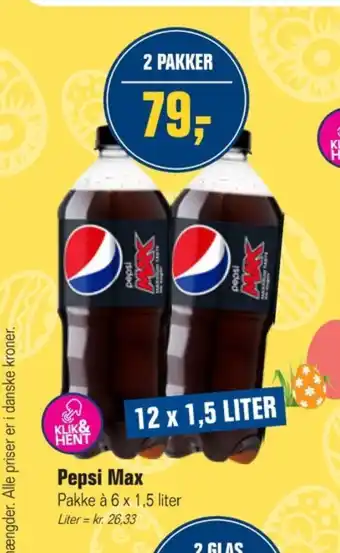 Otto Duborg Pepsi max cola tilbud