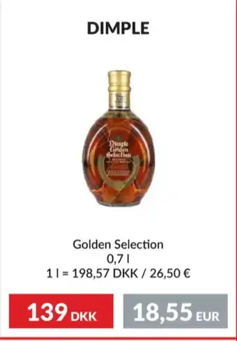 Golden selection whisky