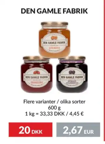 Den gamle fabrik marmelade